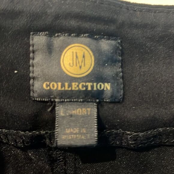 JM Collection Pull-on stye Studded-Rivet Black Pants - Picture 6 of 8